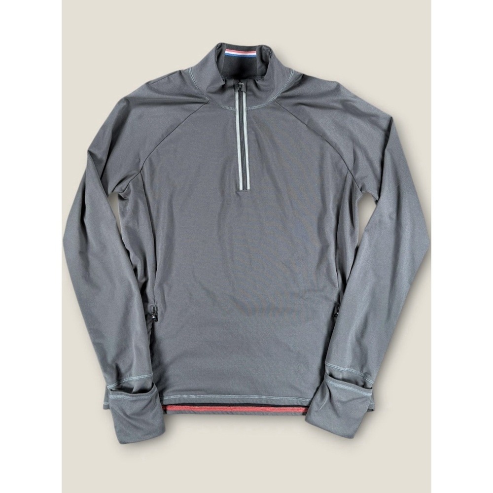 Fourlaps‎ Re-Up 1/4 Zip Pullover Jacket Gray Size S Running Activewear Top